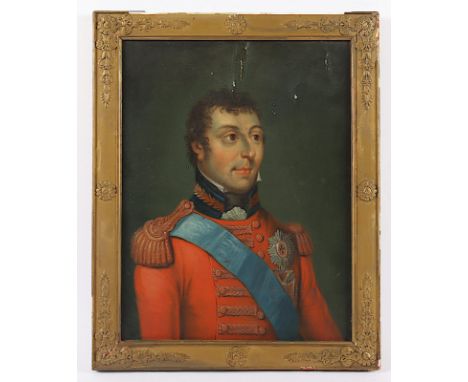 FRANKREICH 1.H.19.JH., "Herzog von Wellington", Öl/Lwd., 24,5 x 26,5, besch., R. 