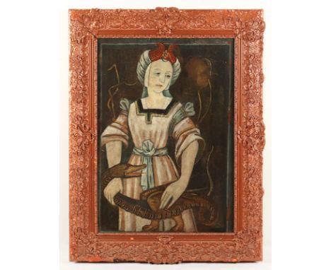 TESTARD, Robinet (ca.1470-1531), Kopie wohl 20.Jh. nach einer seiner Buchillustrationen, "Allegorie der Prudentia", Öl/Lwd., 