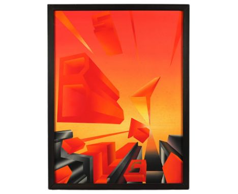 MIKESCH, Fritz, "Brain - Storm", Öl/Lwd., 82 x 58, verso signiert und datiert 1969, R. 