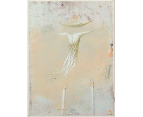 MORDSTEIN, Karl, "o.T.", Mischtechnik über Farboffset, 20 x 14, handsigniert und datiert 1982, R. 