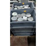 The contents of 4 crates of Aluminium cylindrical raw materials with a total weight of approx. 163kg