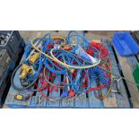 The contents of a pallet of assorted Air Hose, Air Tools and related items