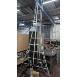 Large roof ladder system