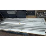 The contents of a pallet of Partition Frame and Board - This was used to form a dust- free room for