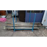The contents of stillage of assorted Metal Bar Stock.