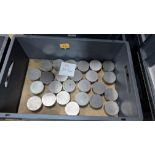 The contents of a crate of Stainless Steel Cylindrical raw materials with a weight of approximately