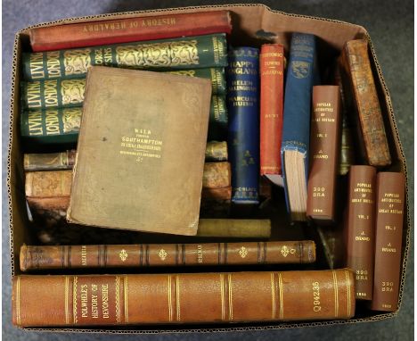 Polwhele (R) 'History of Devonshire', ex-lib, folio, 3 vols. bound as one, London, 1797, lacking all plates & maps. With a qu