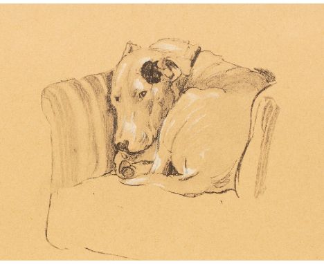 Cecil Aldin (1870-1930)/Dog Curled Up on a Chair/print, 23cm x 34cm/and four Lionel Edwards hunting prints and another print 