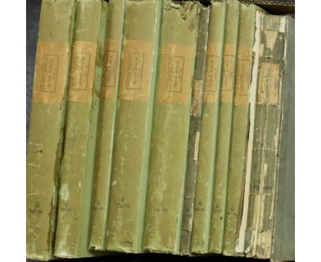 'Description of the Collection of Ancient Marbles in the British Museum', Volumes II to XI only, folio, orig. boards, London 