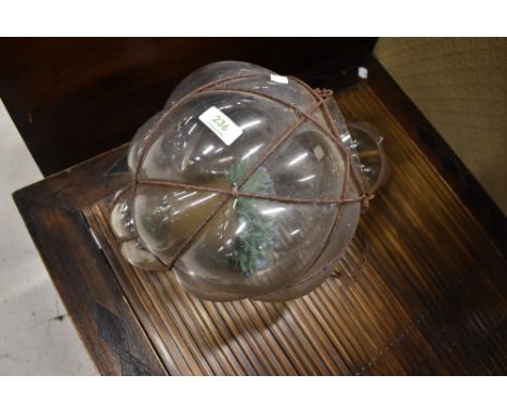 An interesting glass candle lantern, balloon form