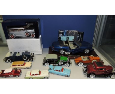 Corgi toys, four Die-Cast vehicles, including Jaguar ex-saloon, and a Bentley continental, together with six later die-cast a