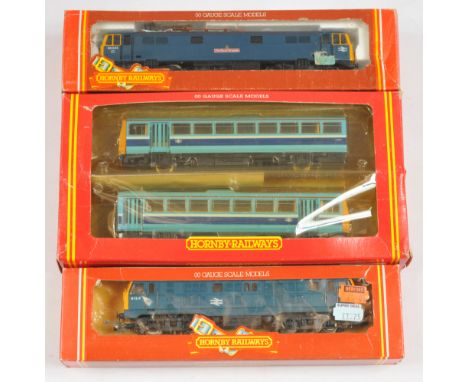Hornby OO Group of Locomotives - R.867 BR Twin Railbus Cass 142, R.084 Class 29 '6124' &amp; R.367 Class 86/2 '86243' 'The Bo