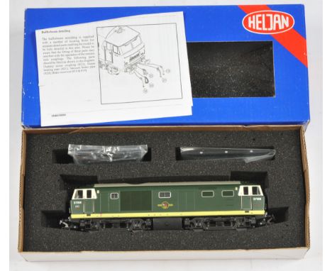 Heljan OO Diesel Locomotive item number 3505 No.D7009 in two-tone green with BR emblem. Condition is Excellent in Good Plus b