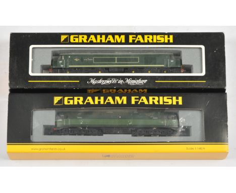 Graham Farish N Gauge. Pair of BR Green Diesel Loco's. Comprising 371-575 D67 Class 45 "The Royal Artilleryman", 371-825A Two