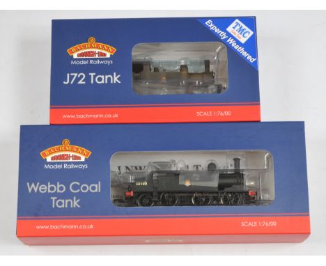 Bachmann Branchline OO 31-061 LNER J72 '68733' BR Black Weathered by TMC, 32-052 LNWR Webb Coal Tank '58900'. Conditions: Exc