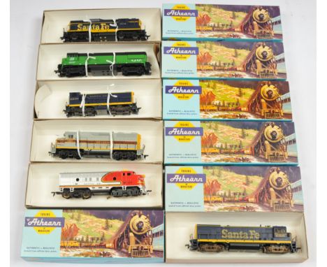 Athearn HO Gauge group of Diesel Power &amp; Dummy Locomotives to include Ref 3453 U-30-B Dummy Diesel No. 6308 "Santa Fe" an