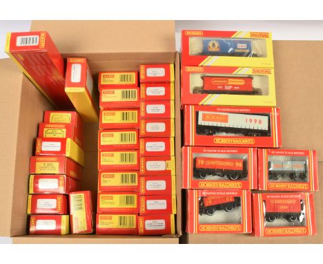 Hornby (China+GB) group of Hornby Collectors Club Wagons to include R035 Hornby 1993 Open Wagon, R6046 Hornby 1998 Curtain Si