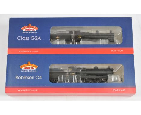 Bachmann Branchline OO - 31-001 Robinson 04 '63601' in BR Black and slight weathering, 31-477DC Class G2A '49361' with DCC On