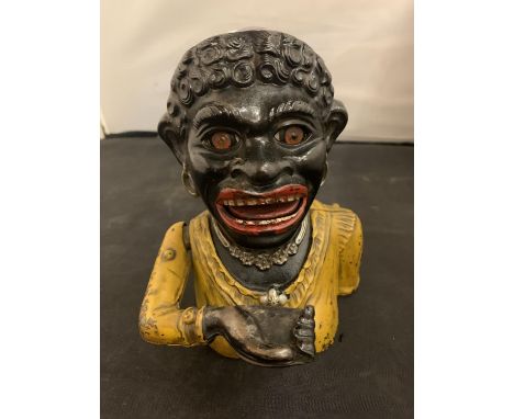 A VINTAGE 'DINAH' CAST METAL MONEY BOX 