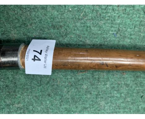 A GENTLEMAN'S NON FIRING PERCUSSION CAP PISTOL HANDLED WALKING STICK 