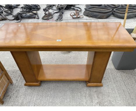 A MODERN MALAYSIAN CONSOLE TABLE 50"X17" 
