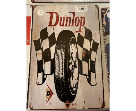 A VINTAGE STYLE DUNLOP MAN CAVE/GARAGE TIN METAL SIGN 30X20CM 