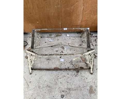 TWO CAST IRON SINK BRACKETS TO INCLUDE A CORNER SHELF 