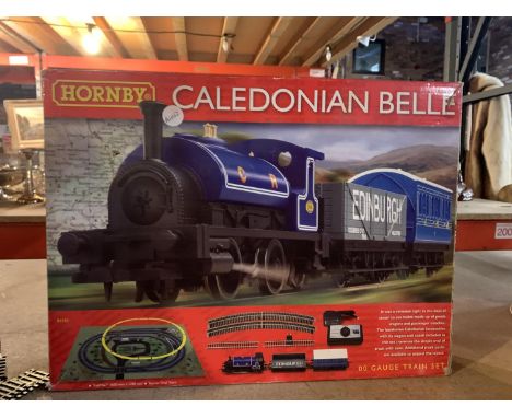 A HORNBY CALEDONIAN BELLE MODEL RAILWAY SET 