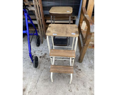 TWO KITCHEN STEP SEATS 