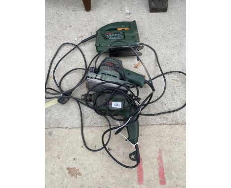 THREE POWER TOOLS TO INCLUDE A JIGSAW,SANDER AND DRILL 