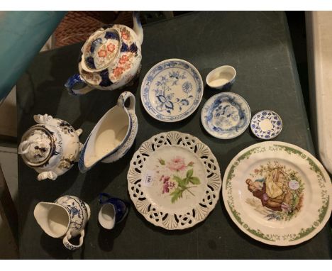 A SELECTION OF CERAMIC ITEMS TO INCLUDE BOOTHS 'REAL OLD WILLOW' 