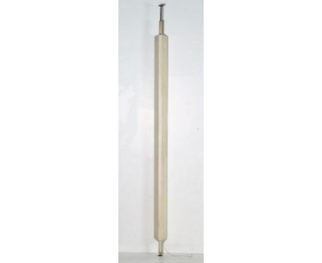 LT8 lamp. Lacquered metal and steel. Cm 16,50 x 290,00 x 14,50. LT8 sky earth lamp, for Tecno, Italy, 60s. Bent metal, extrud