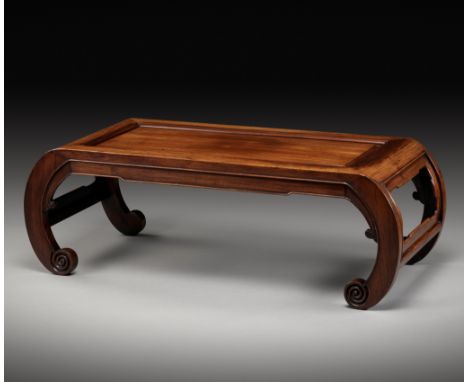 A HUANGHUALI KANG TABLE, CHINA, LAST QUARTER OF THE 18TH CENTURY 十八世紀後半葉黃花梨炕桌Please note this Lot is to be sold at No Reserve