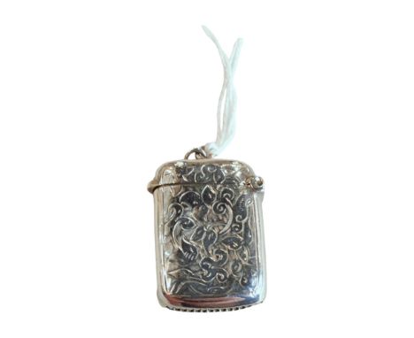 SMALL SILVER VESTA CASE - 1.2 INCHES 