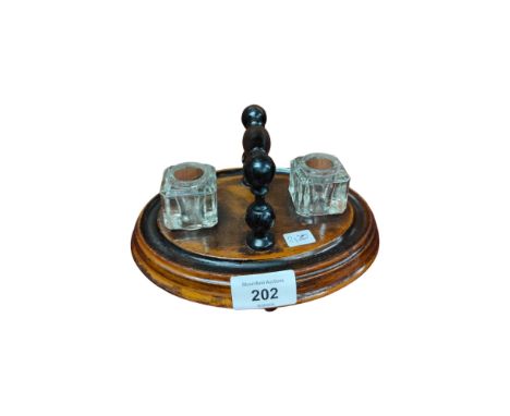 VICTORIAN INKWELL SET 