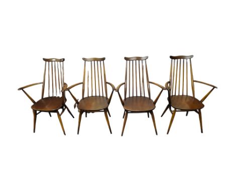 SET OF 4 ERCOL CHAIRS 