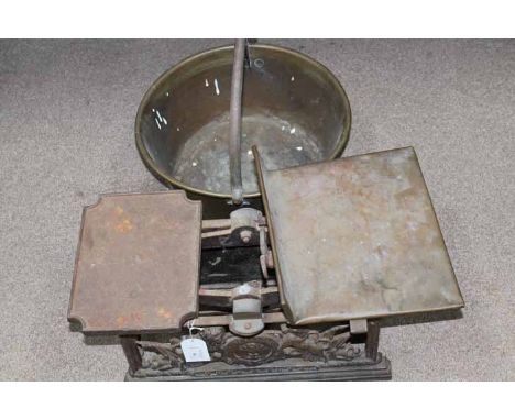 PAIR OF LARGE LATE 19TH CENTURY GLASGOW MAIL SCALES
cast in iron with Royal City of Glasgow crest, made by Wood & Sons, with 