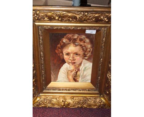20TH CENTURY BRITISH SCHOOL,
PORTRAIT OF A WOMAN
oil on board, signed 'A. Atkins' and dated 1984
30.5cm x 23.5cm
Framed 