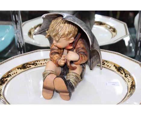 MIXED CERAMICS 
including a large ashet, Goebel figure ( damaged ) etc 