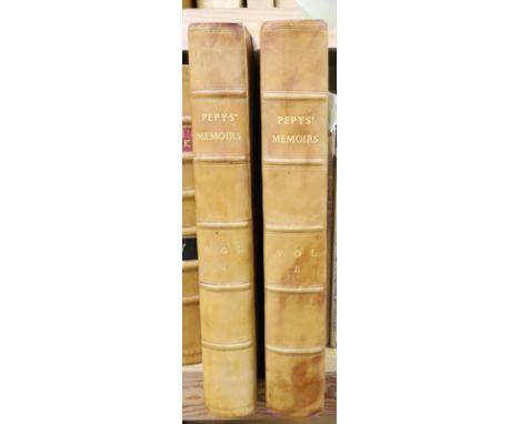 Pepys, S - Memoirs, 2 vols, London 1825