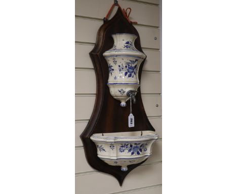 A French 19th century gravity fed wall water basin