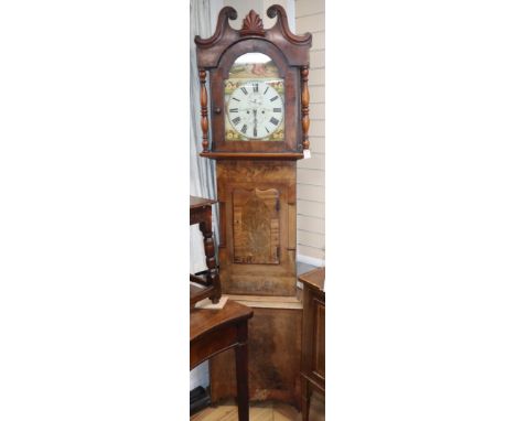 A 19th century Scottish eight day longcase clock H.230cm