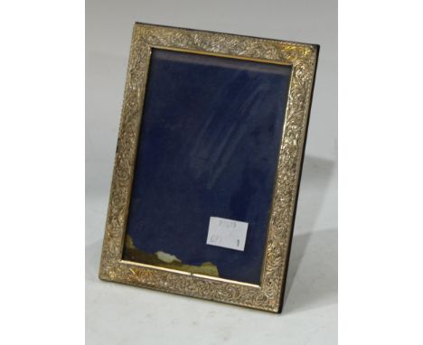 A Continental silver easel photograph frame 