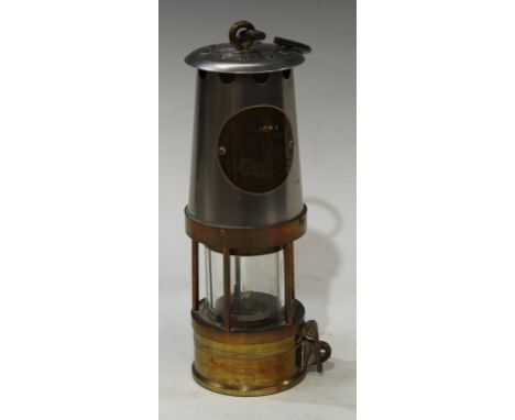 An Eccles miners lamp, JCM 1 type 