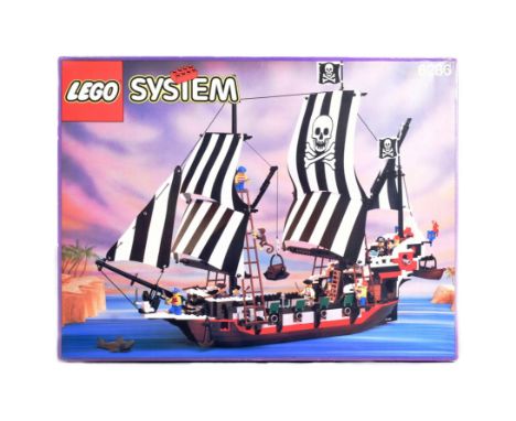 Lego System - an original vintage 1990s (1993) Lego System set No. 6286 Skull Eyes Schooner. The set appearing complete with 