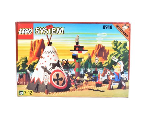 Lego System - 6746 Chief's Tepee - an original vintage 1997 boxed set from the Western series. Appears 100% complete, housed 