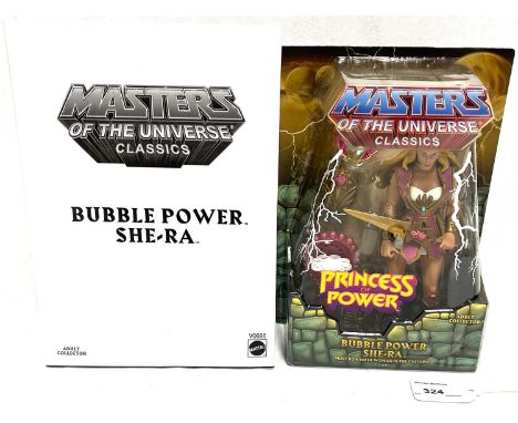 Mattel Masters of the Universe Classics Bubble Power She-Ra figure 1st issue, within Near Mint sealed packaging, includes whi