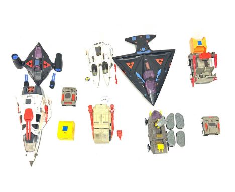 Large Quantity of Coleco &amp; Mattel Star Com figures, vehicles and play-sets, including Starmax Bomber, Skyroller, Shadow B