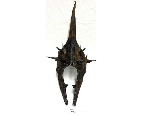 Lord of the Rings 1:1 scale Prop Replica Helmets x 2, including Gimli (fan made), Excellet and Witch King, Good (some damage)