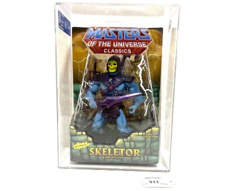 Mattel Masters of the Universe Classics Skeletor 2008 6 back UKG 90%, Card 90 Bubble 95 Figure 95.